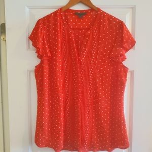 Brand: Attention, Size: XL, Color: Red w'  white polka dots